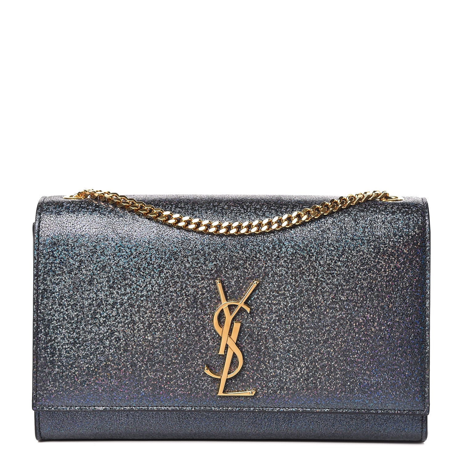 Saint Laurent Grain De Poudre Medium Classic Monogram Kate Satchel Graphite 1 of 10