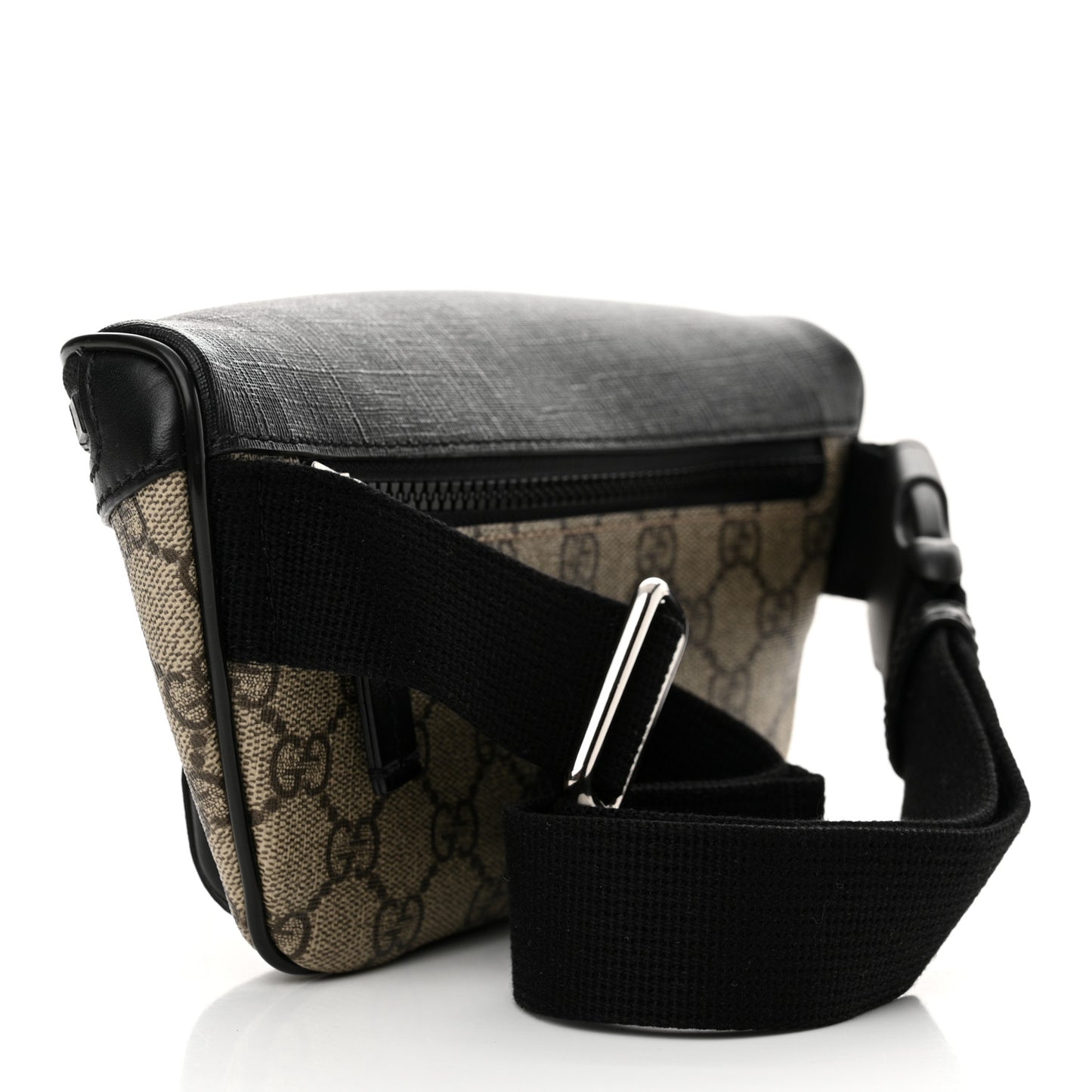 GG Supreme Monogram Belt Bag Black