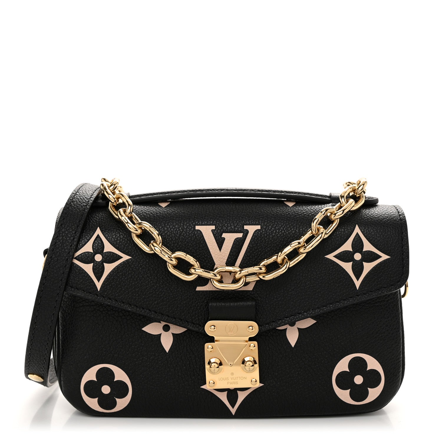 Louis Vuitton Empreinte Monogram Giant Pochette Metis East West Black Beige 1 of 11