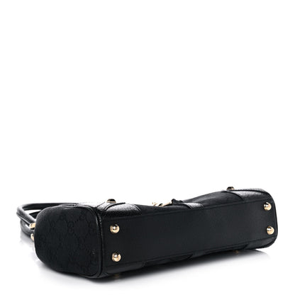 Gucci Monogram Jackie O Hobo Black 4 of 12