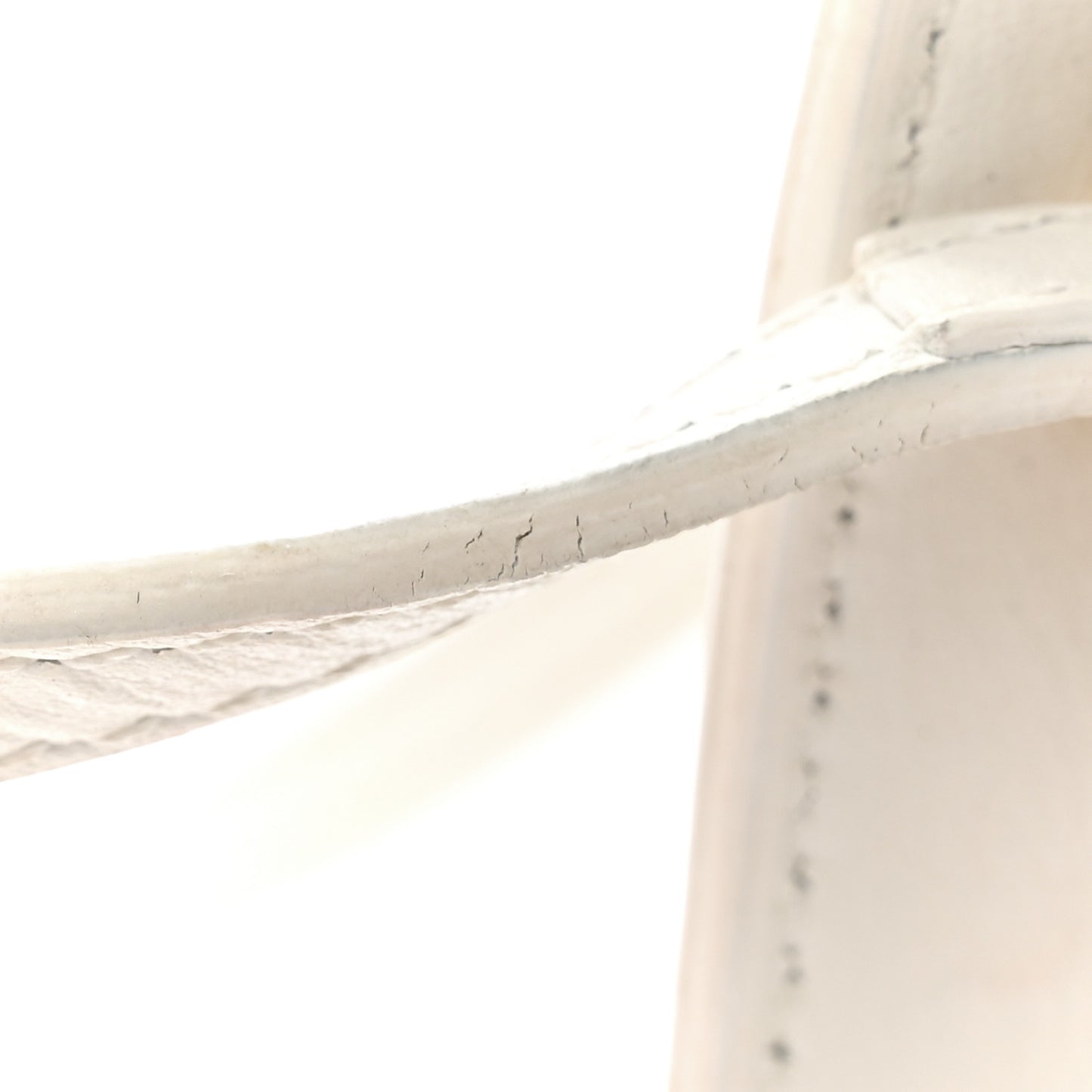 Smooth Calfskin Le Bambino Long White