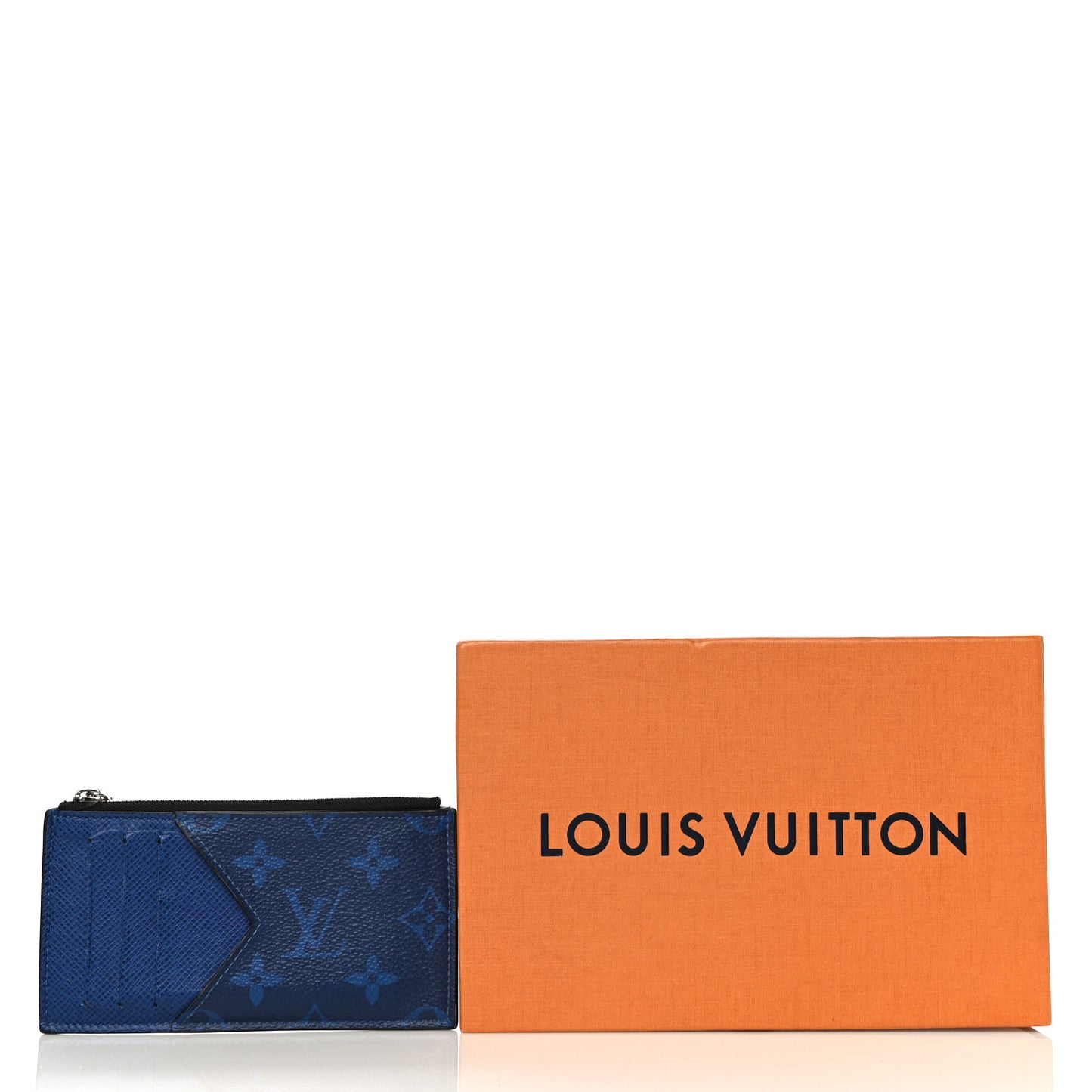 Monogram Taiga Coin Card Holder Cobalt