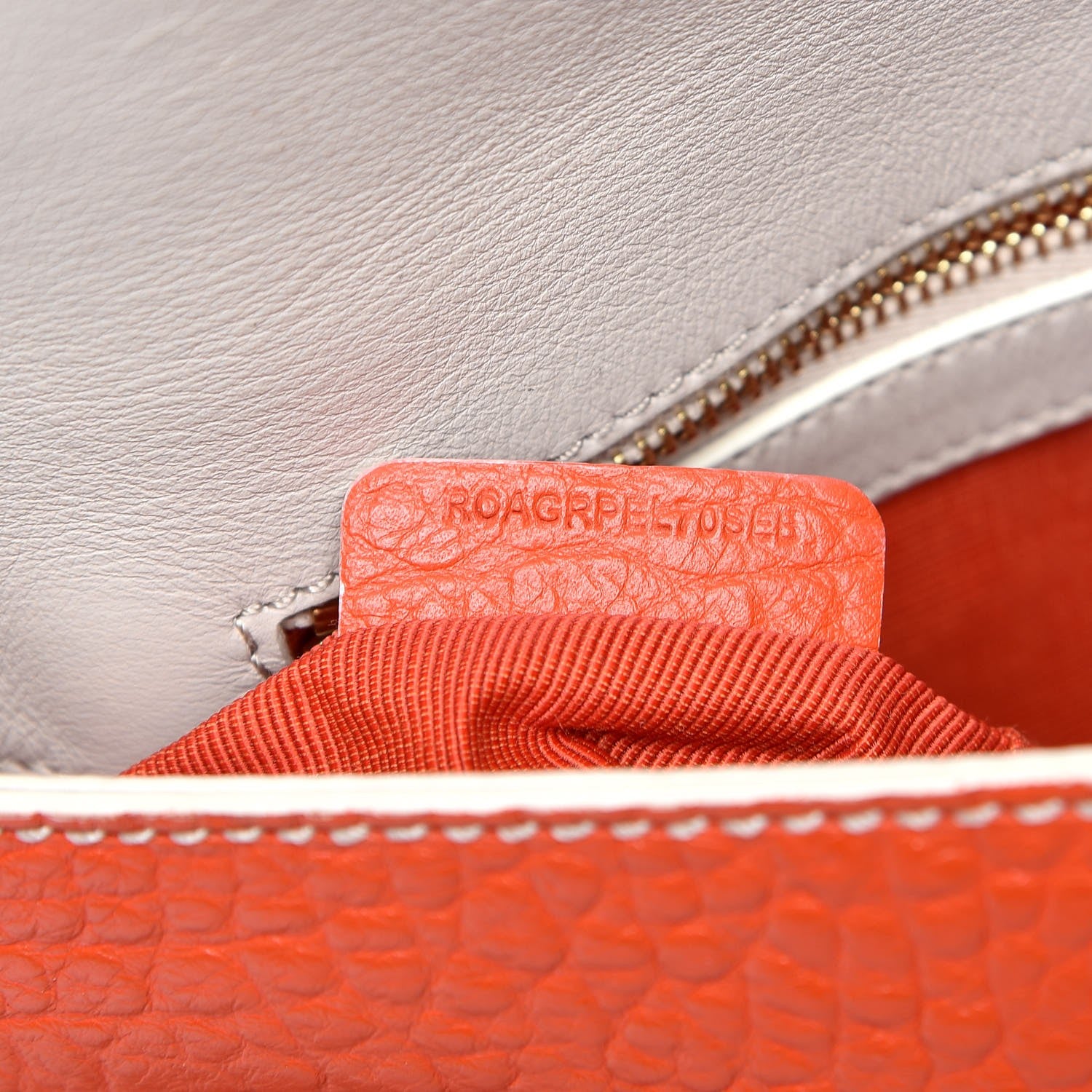 Burberry Signature Grain Medium Mildenhall Crossbody Bag Orange 7 of 12