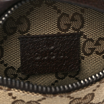 Gucci GG Monogram Double Pocket Belt Bag Dark Brown 6 of 7