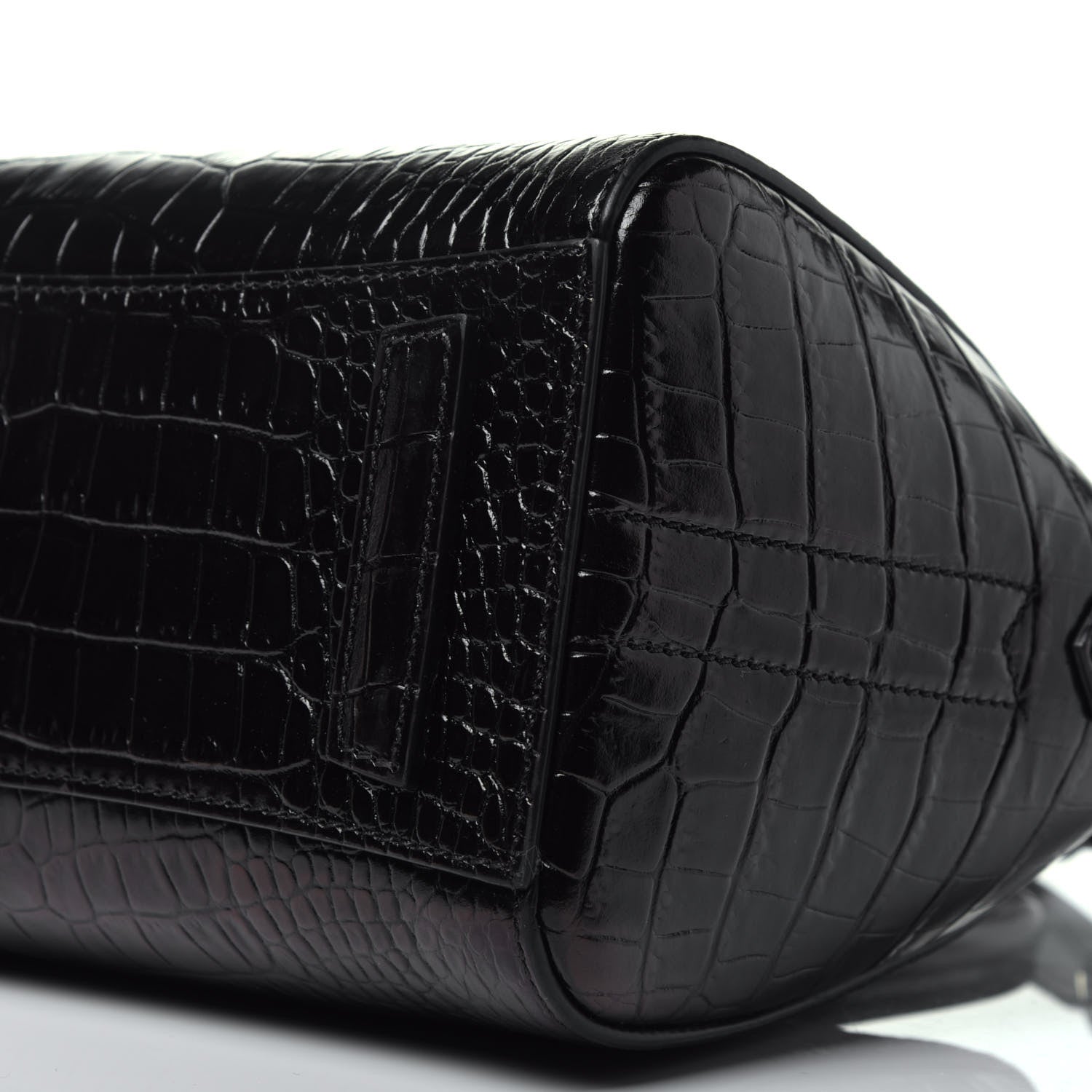 Givenchy Calfskin Crocodile Embossed Mini Antigona Black 10 of 10