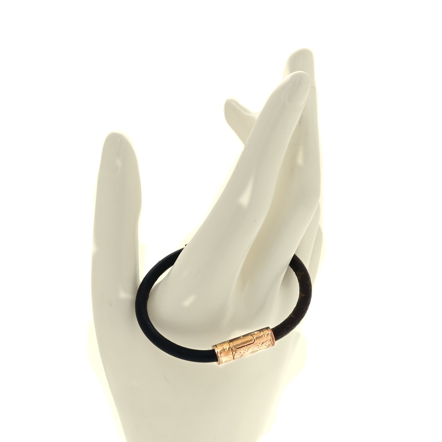 Louis Vuitton Monogram Daily Confidential Bracelet 17 Black 2 of 5