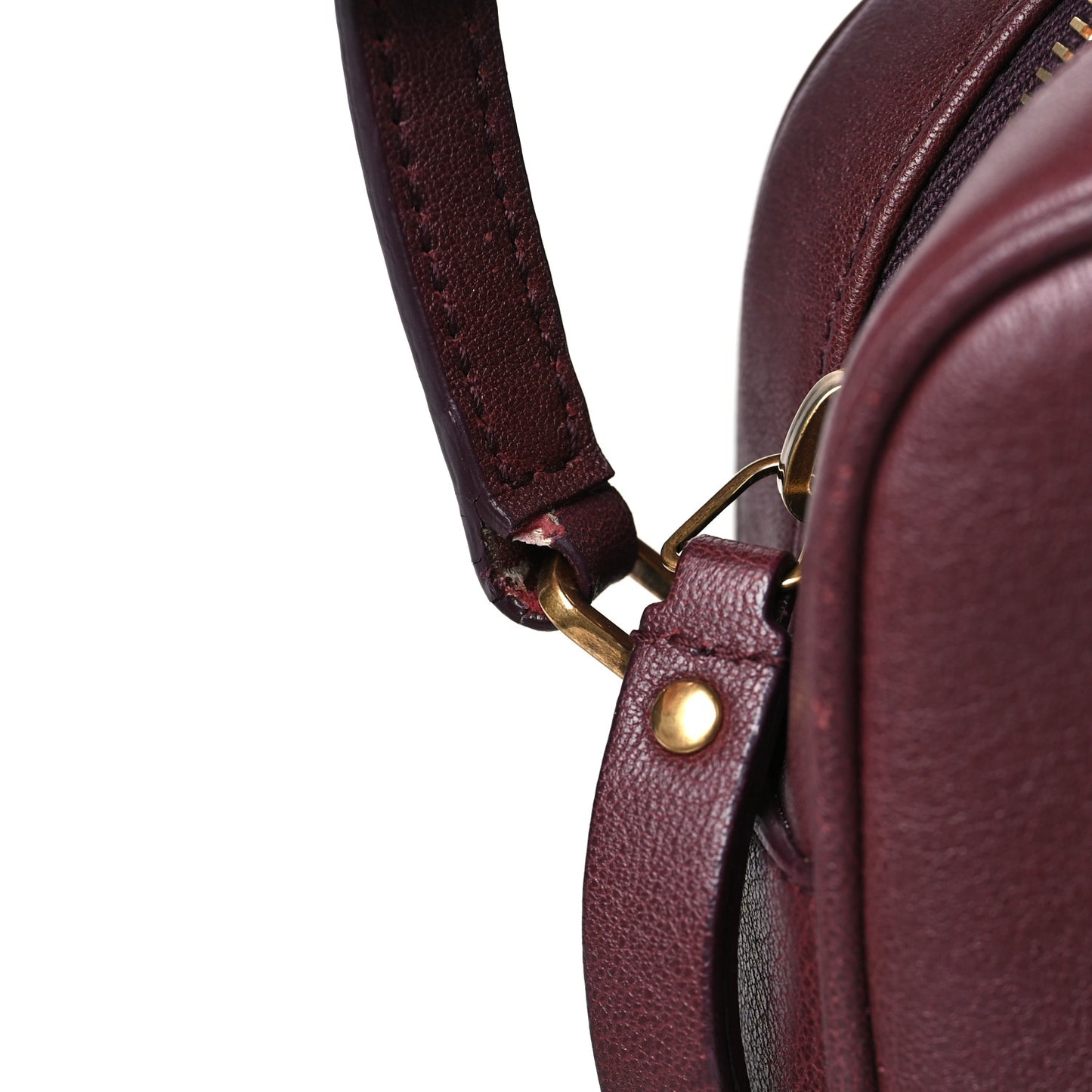 Lambskin Monogram Lou Camera Bag Burgundy