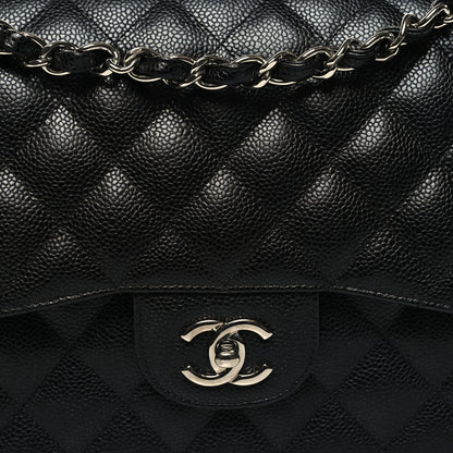 Chanel Caviar Quilted Jumbo Double Flap Black 8 of 10
