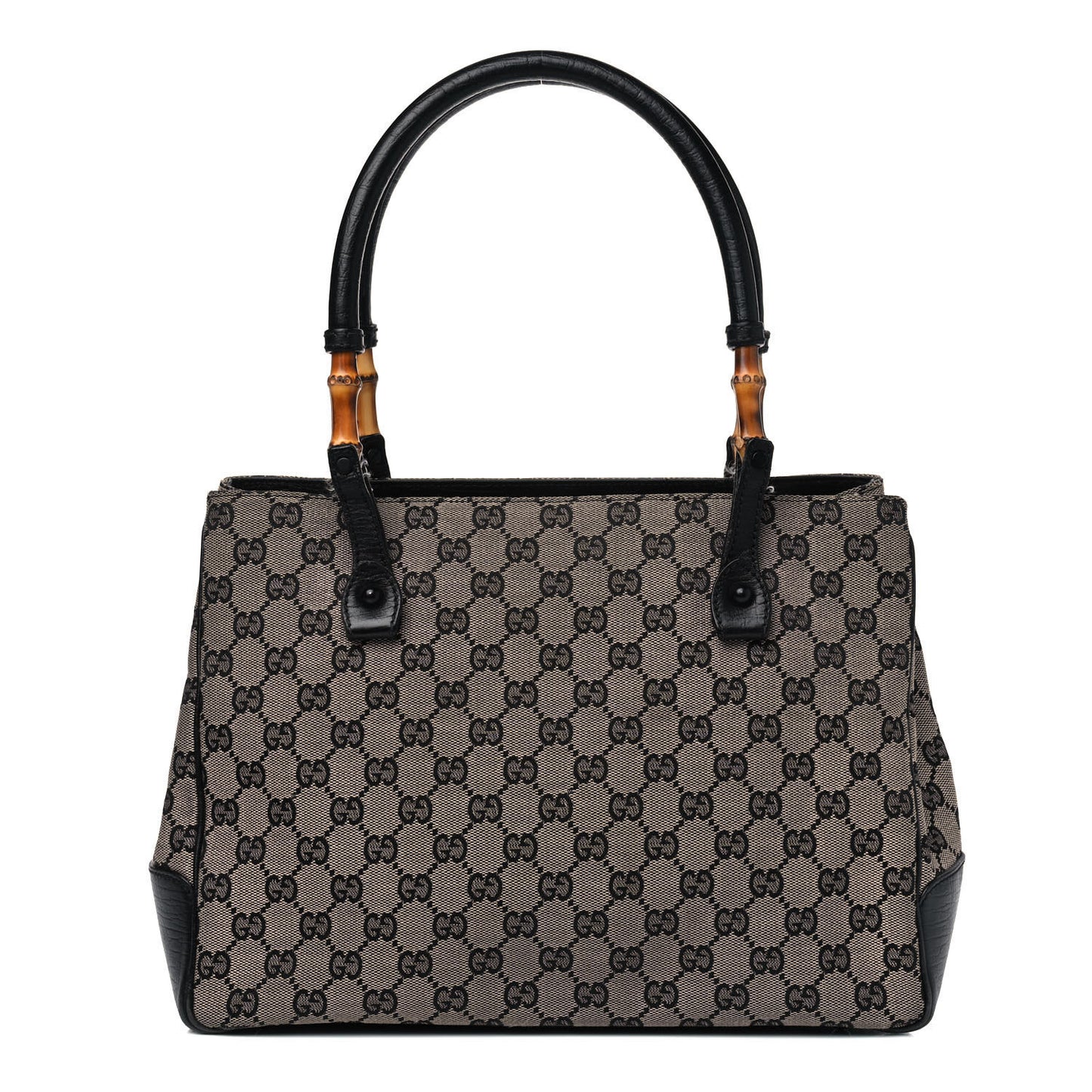 Monogram Small Bamboo Tote Black