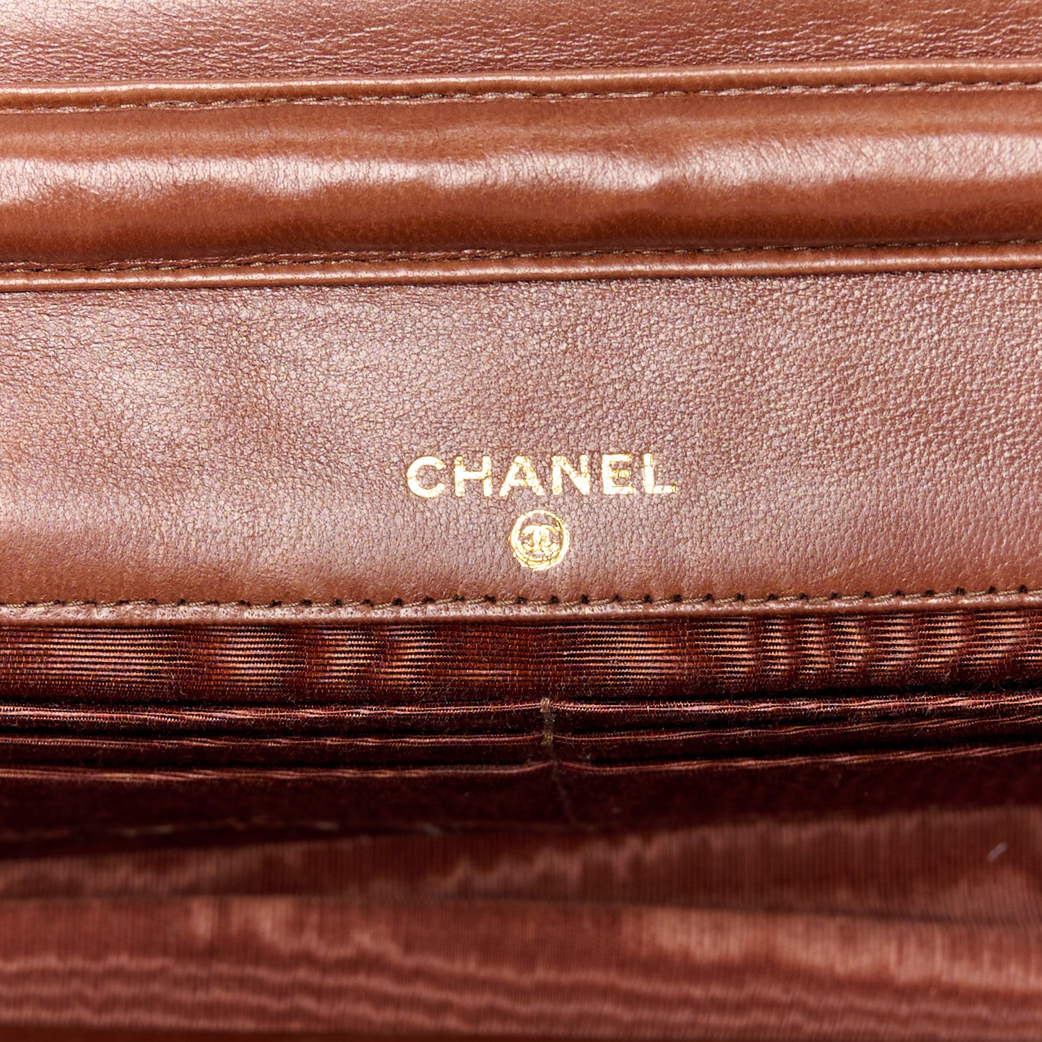 Chanel Caviar Timeless CC Wallet On Chain WOC Dark Brown 6 of 11