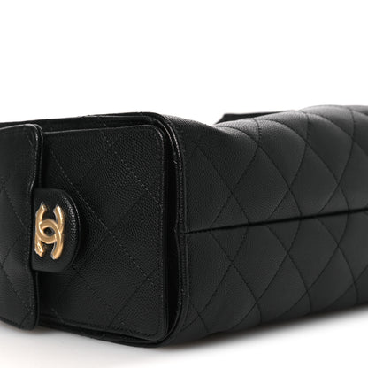 Chanel Caviar Quilted Mini Chanel 25 Handbag Black 8 of 12