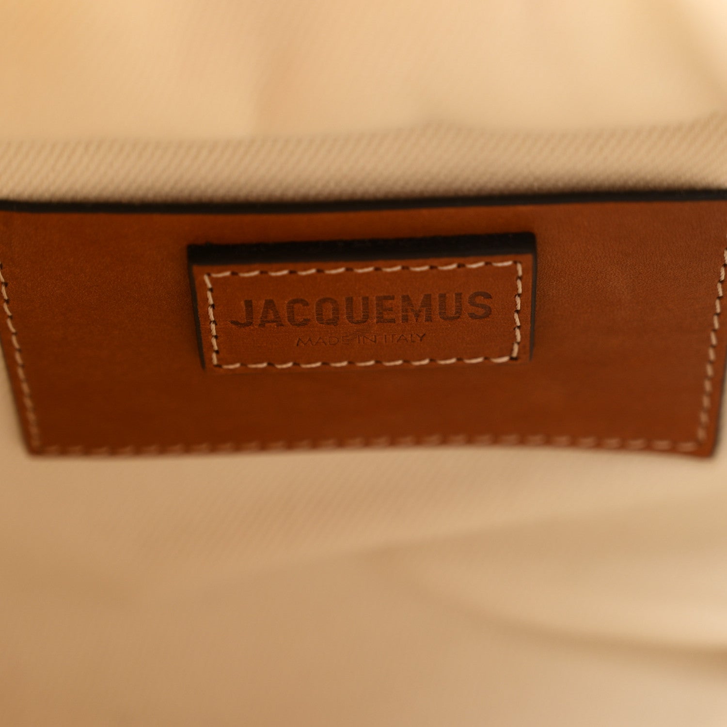 Jacquemus Calfskin Le Seau Carre Bag Brown 6 of 9