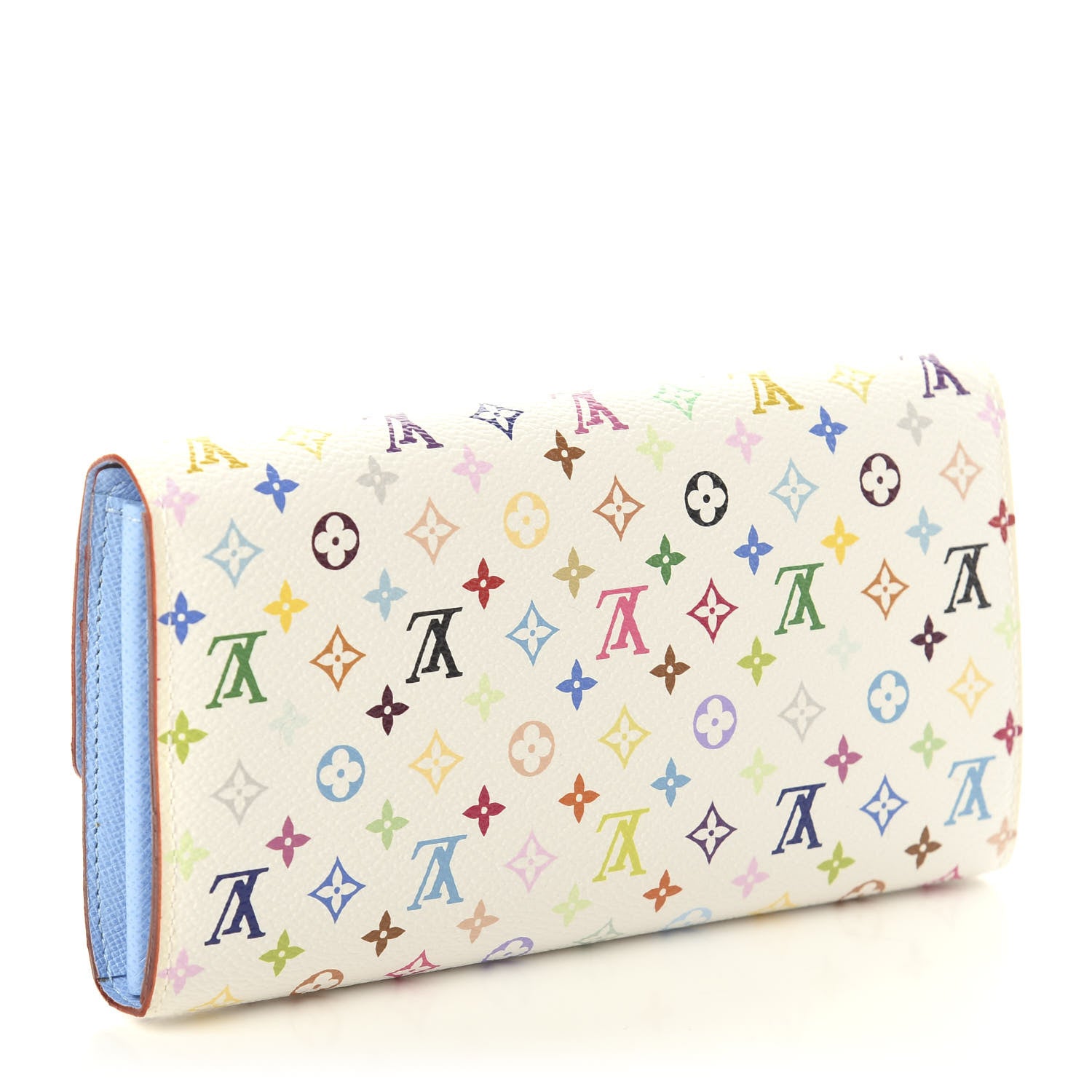 Louis Vuitton Monogram Multicolor Sarah Wallet White Anie 2 of 5