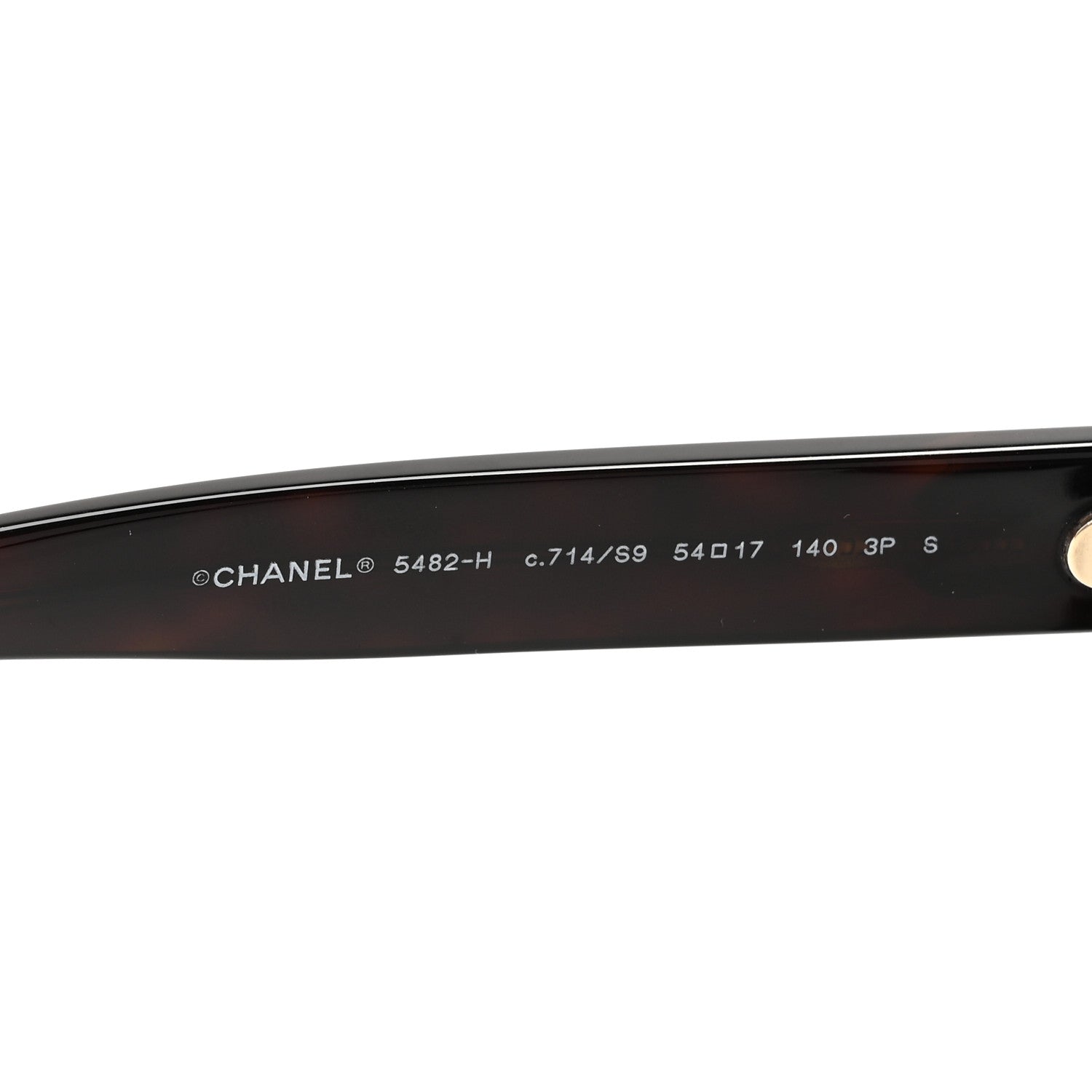 Chanel Acetate Polarized Pearl CC Square Sunglasses 5482-H-A Tortoise 5 of 8