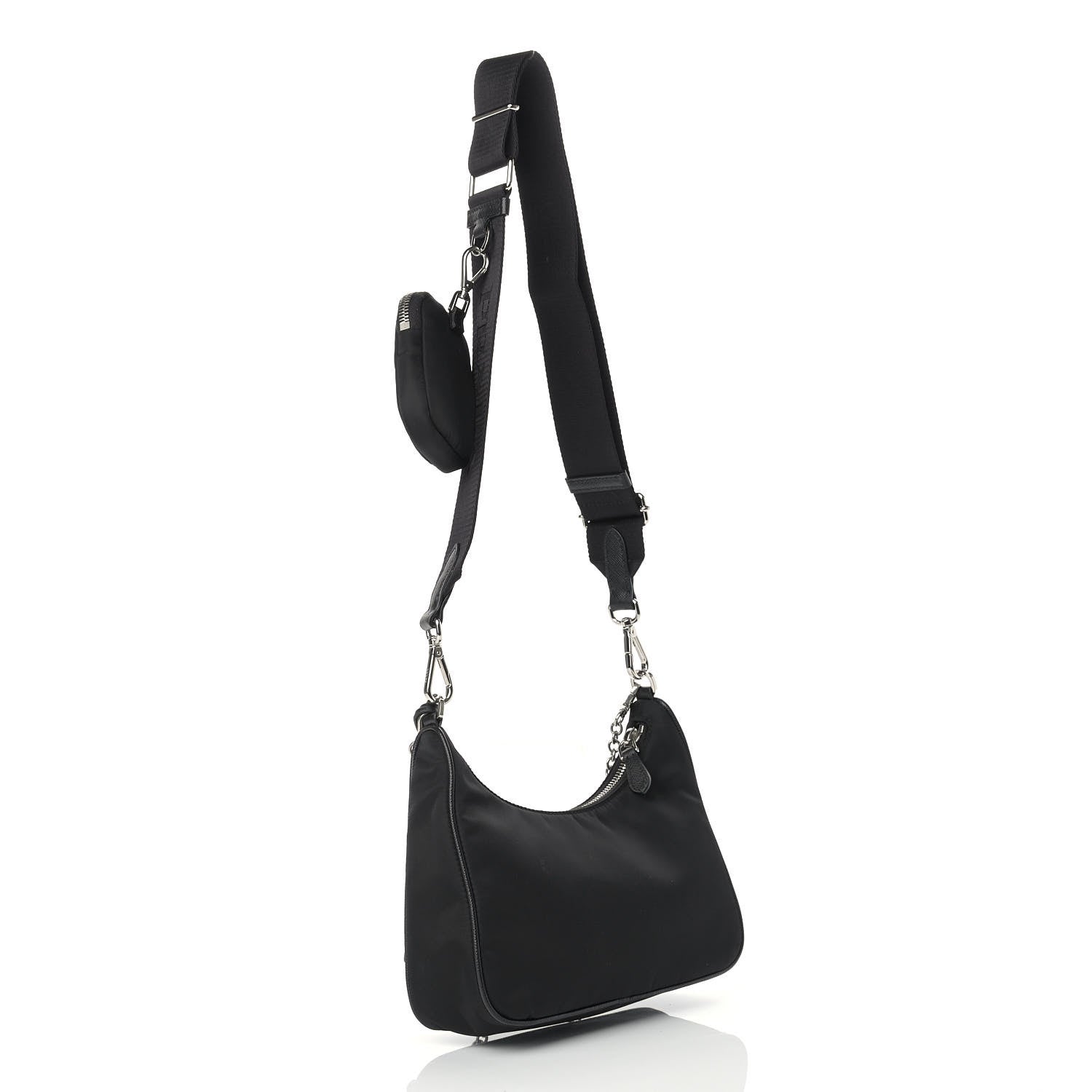 Prada Nylon Re-Edition 2005 Shoulder Bag Black 3 of 12