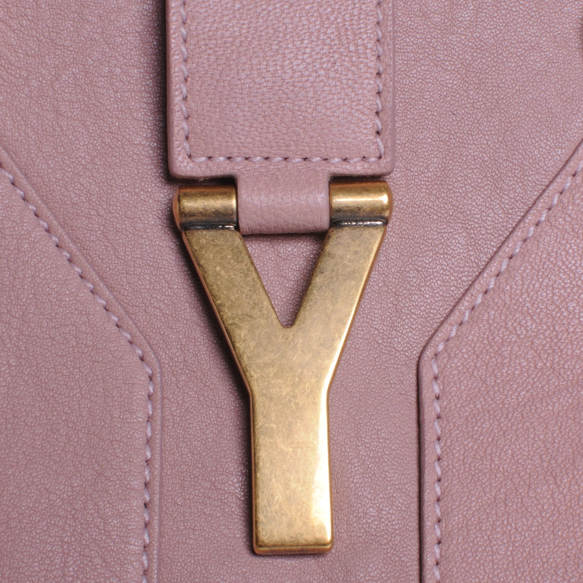 Saint Laurent Leather Medium Cabas Chyc Pink 5 of 8