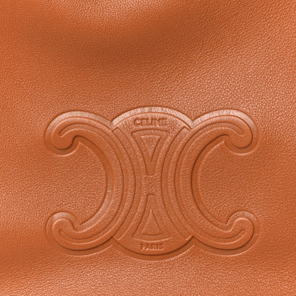 Celine Supple Calfskin Medium Triomphe Heloise Shoulder Bag Tan 7 of 10