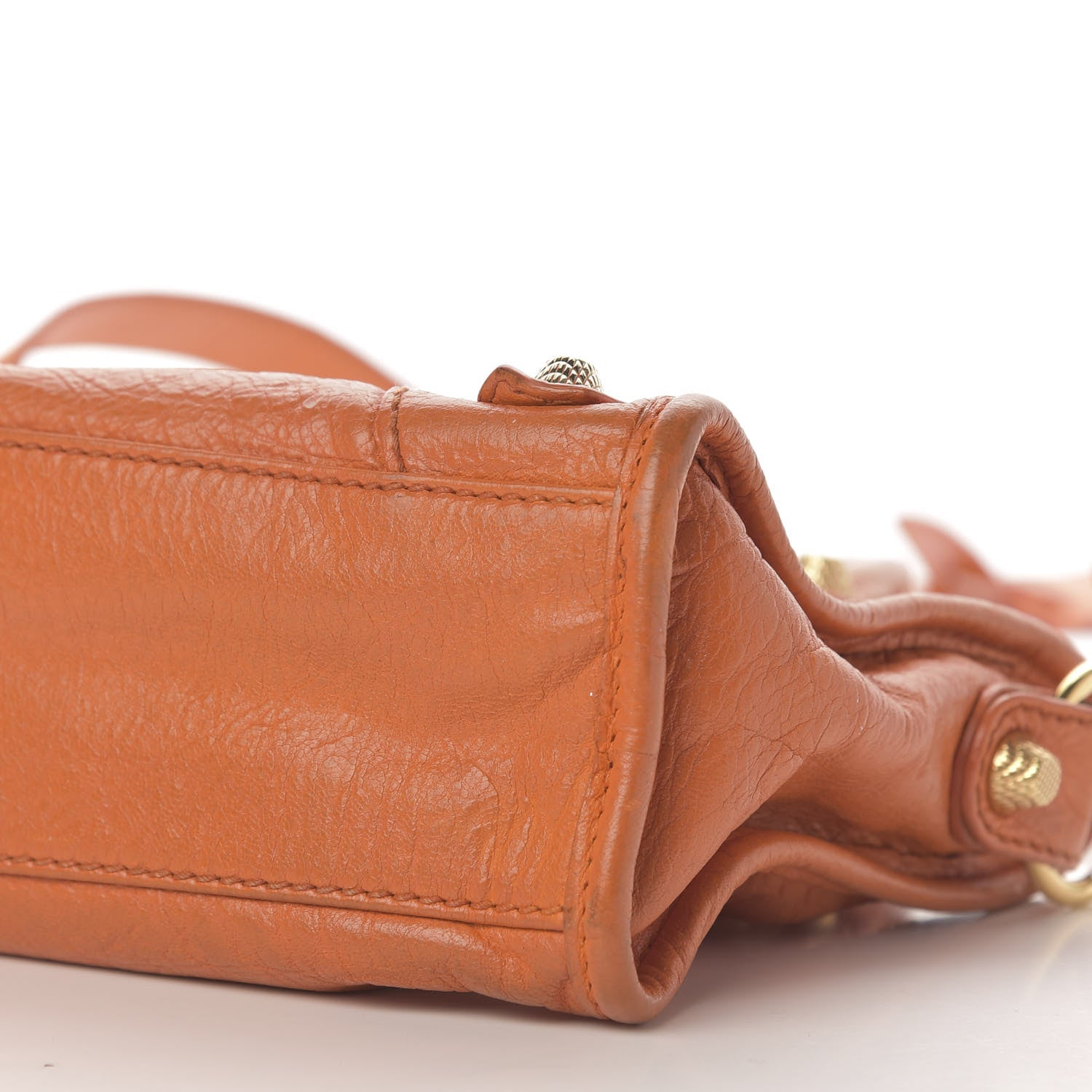 Balenciaga Agneau Giant 12 Gold Hardware Mini City Tangerine 7 of 13