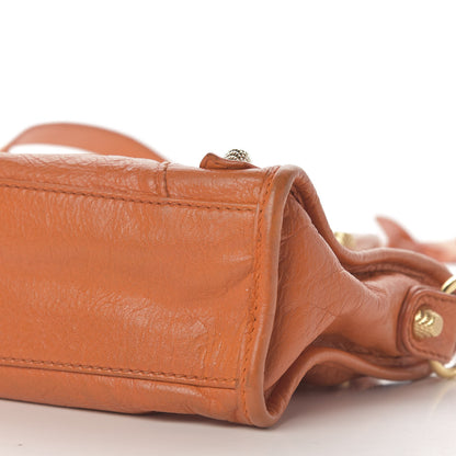 Balenciaga Agneau Giant 12 Gold Hardware Mini City Tangerine 7 of 13