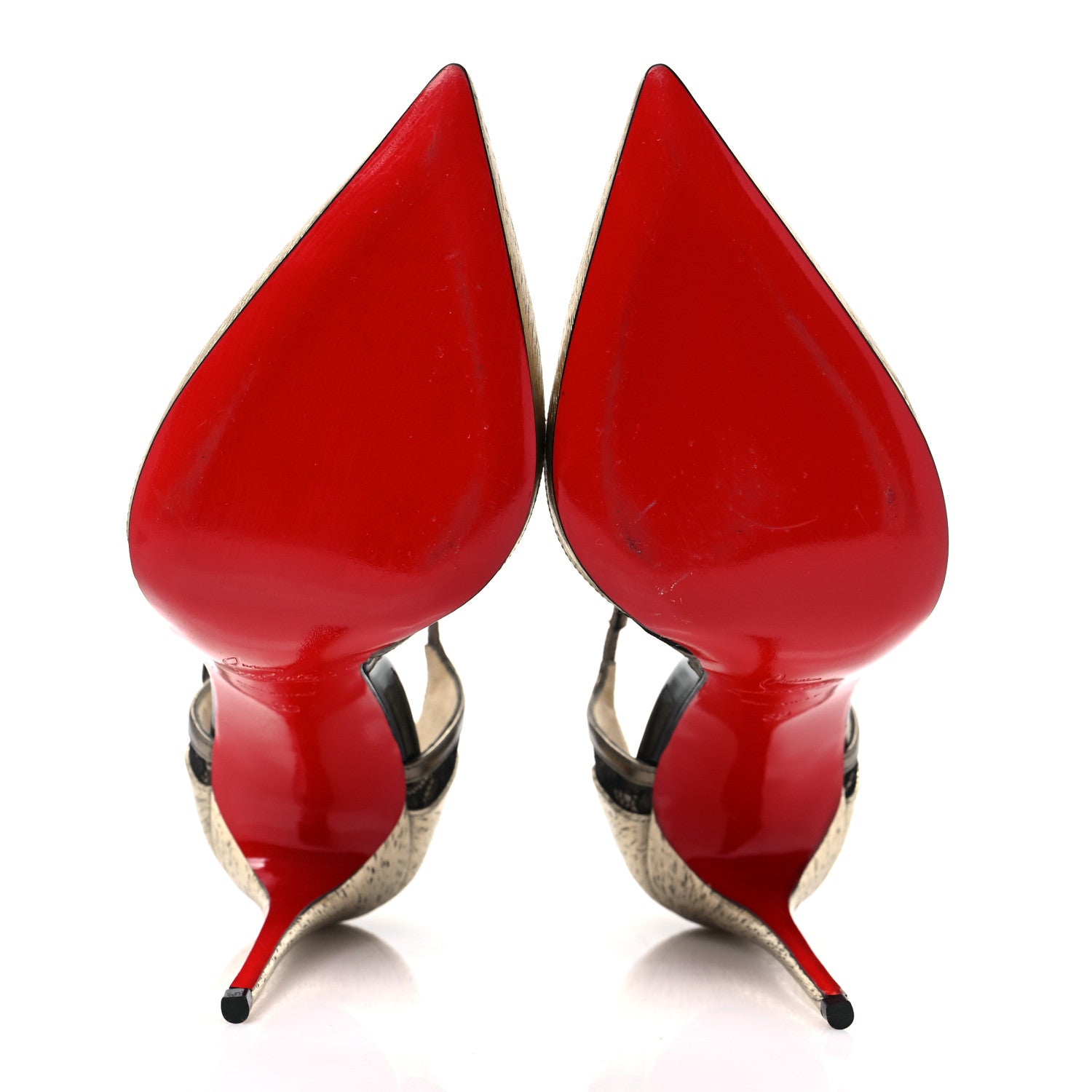 Christian Louboutin Laminate Lace MRS Early 100 Pumps 39 Version Platine 5 of 7