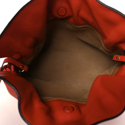 Loewe Calfskin Flamenco Knot Clutch Vermillion 4 of 10