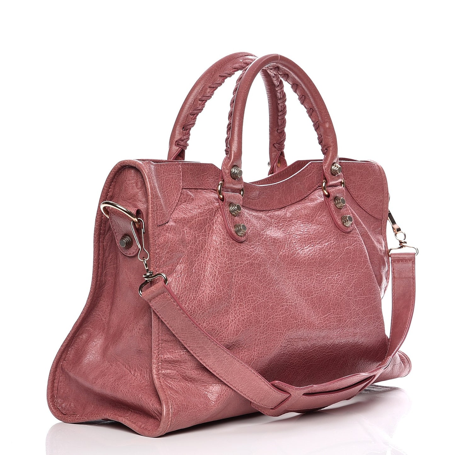 Agneau Giant 12 Rose Gold Hardware City Rose Bruyere