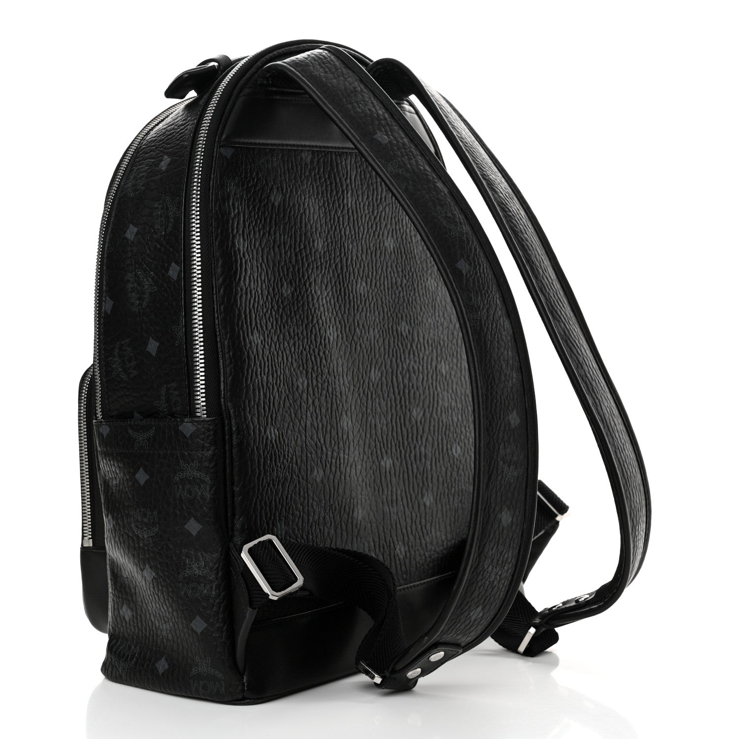 MCM Visetos Medium Stark Backpack Black 3 of 12