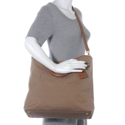 Prada Jacquard Logo Tote Corda Brandy 2 of 9