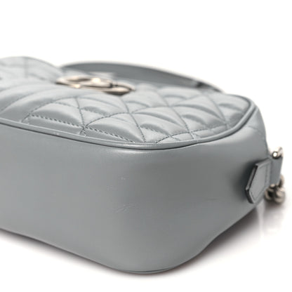 Gucci Calfskin Matelasse Aria Small GG Marmont Chain Shoulder Bag Deep Grey 10 of 10