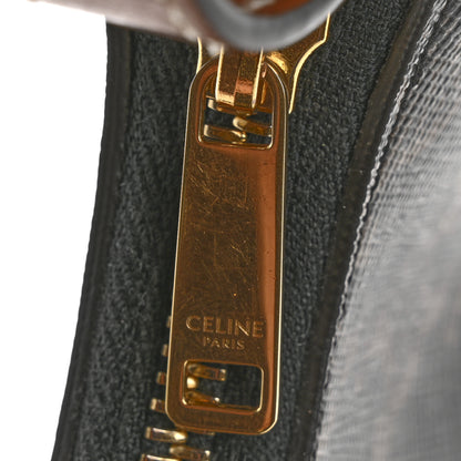 Celine Triomphe Canvas Calfskin Ava Shoulder Bag Tan 12 of 15