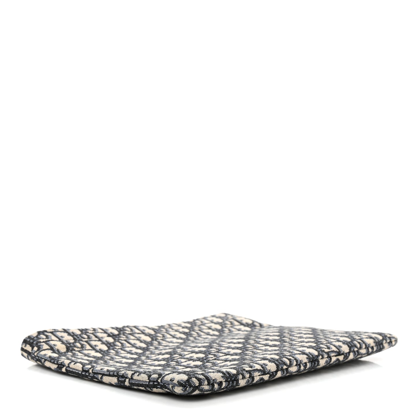Oblique Zipped Pouch Clutch