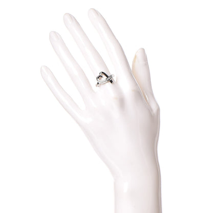 Tiffany 18K White Gold Diamond Paloma Picasso Loving Heart Ring 52 6 2 of 6