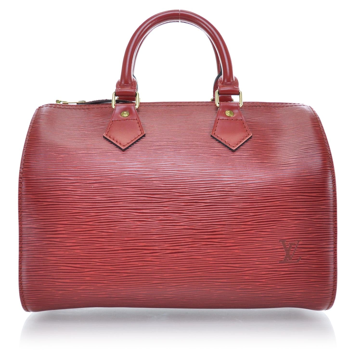 Louis Vuitton Epi Speedy 25 Rouge 3 of 11