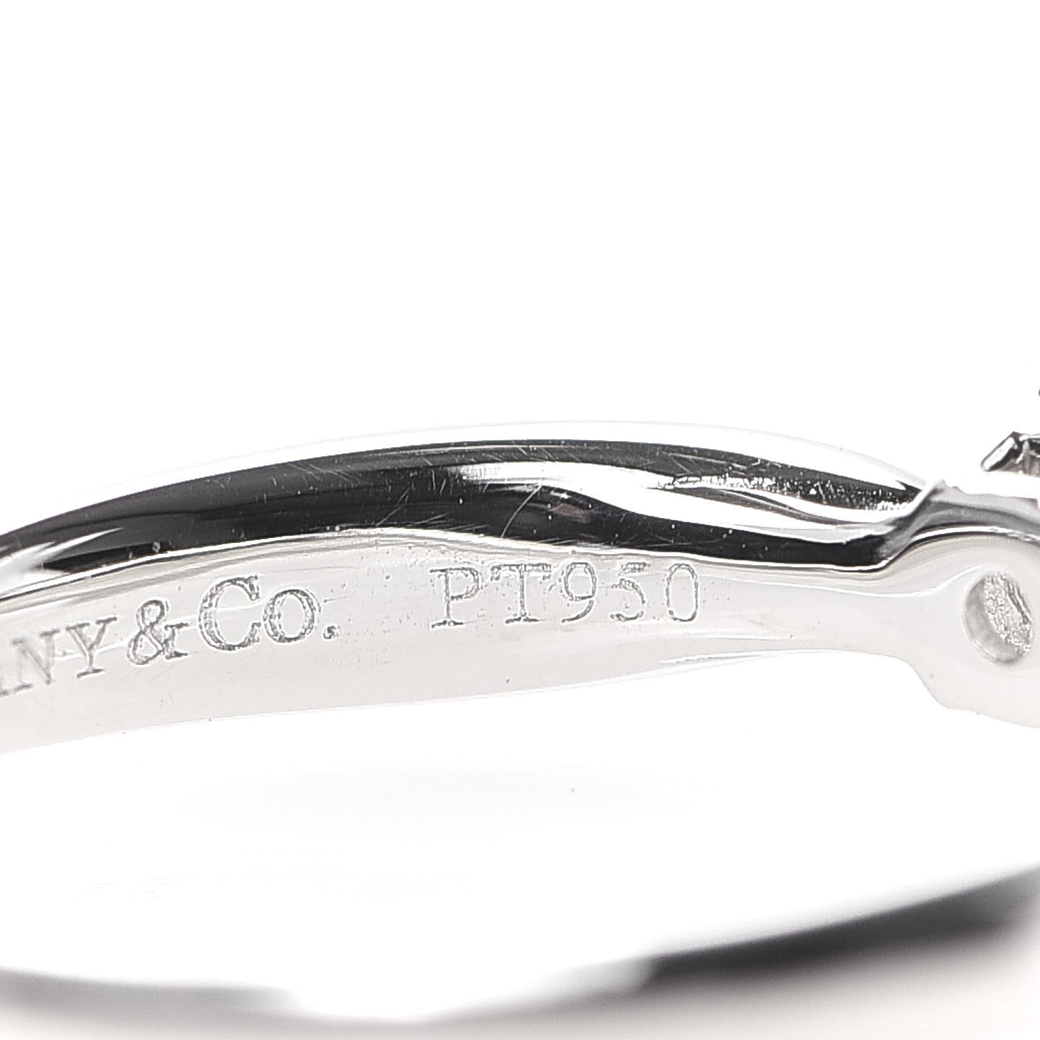 Tiffany Platinum Diamond .27ct Harmony Solitaire Engagement Ring 47 4 6 of 6