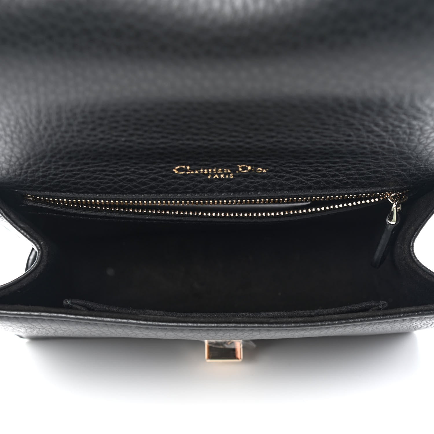 Christian Dior Grained Calfskin Small Diorama Flap Bag Black 6 of 8