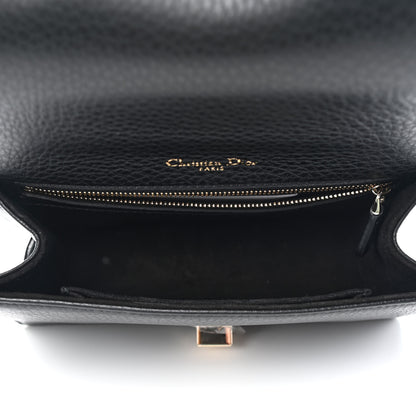 Christian Dior Grained Calfskin Small Diorama Flap Bag Black 6 of 8