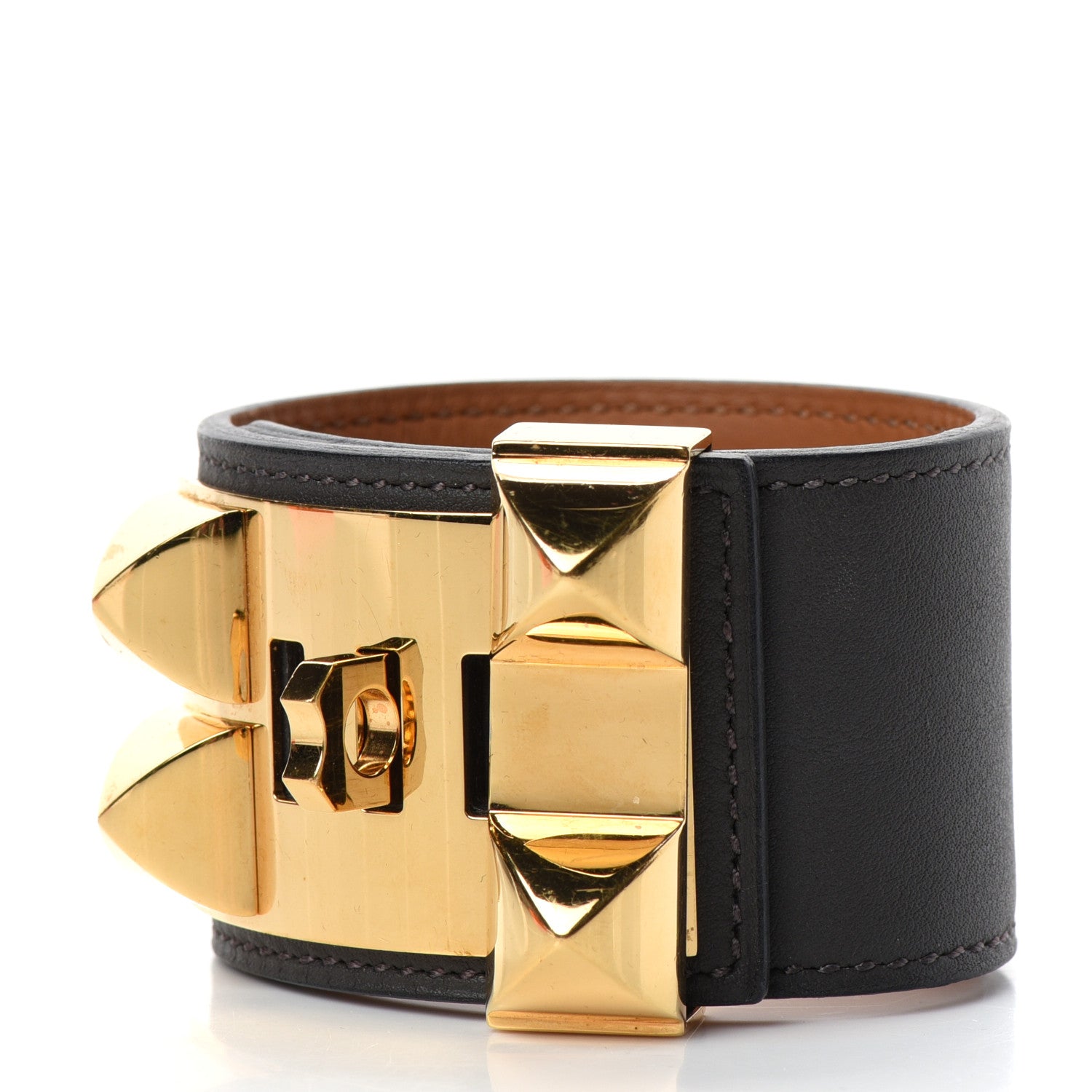 Hermes Swift Collier de Chien CDC Bracelet S Graphite 3 of 5