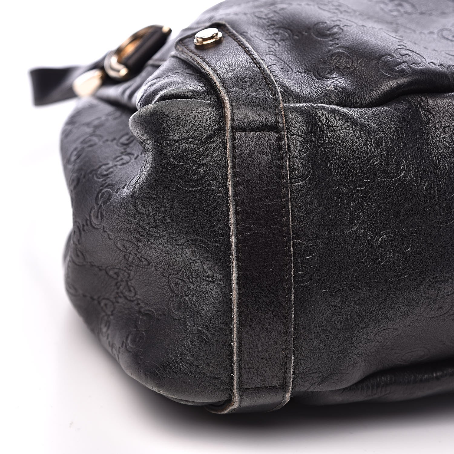 Gucci Guccissima Medium Abbey Shoulder Bag Black 8 of 17