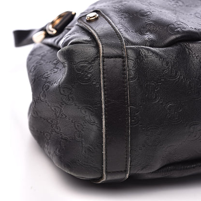 Gucci Guccissima Medium Abbey Shoulder Bag Black 8 of 17
