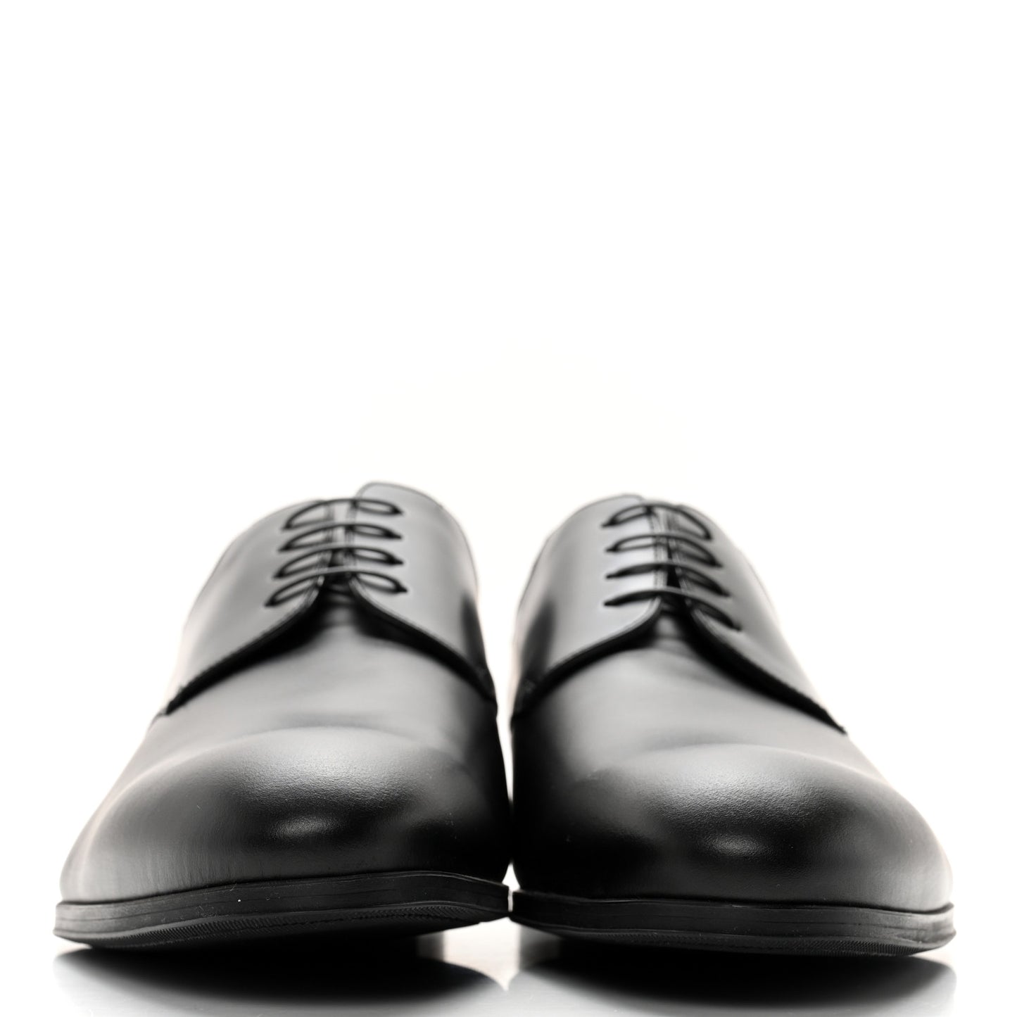 Lambskin Mens Derby Lace Up Shoes 9 Black