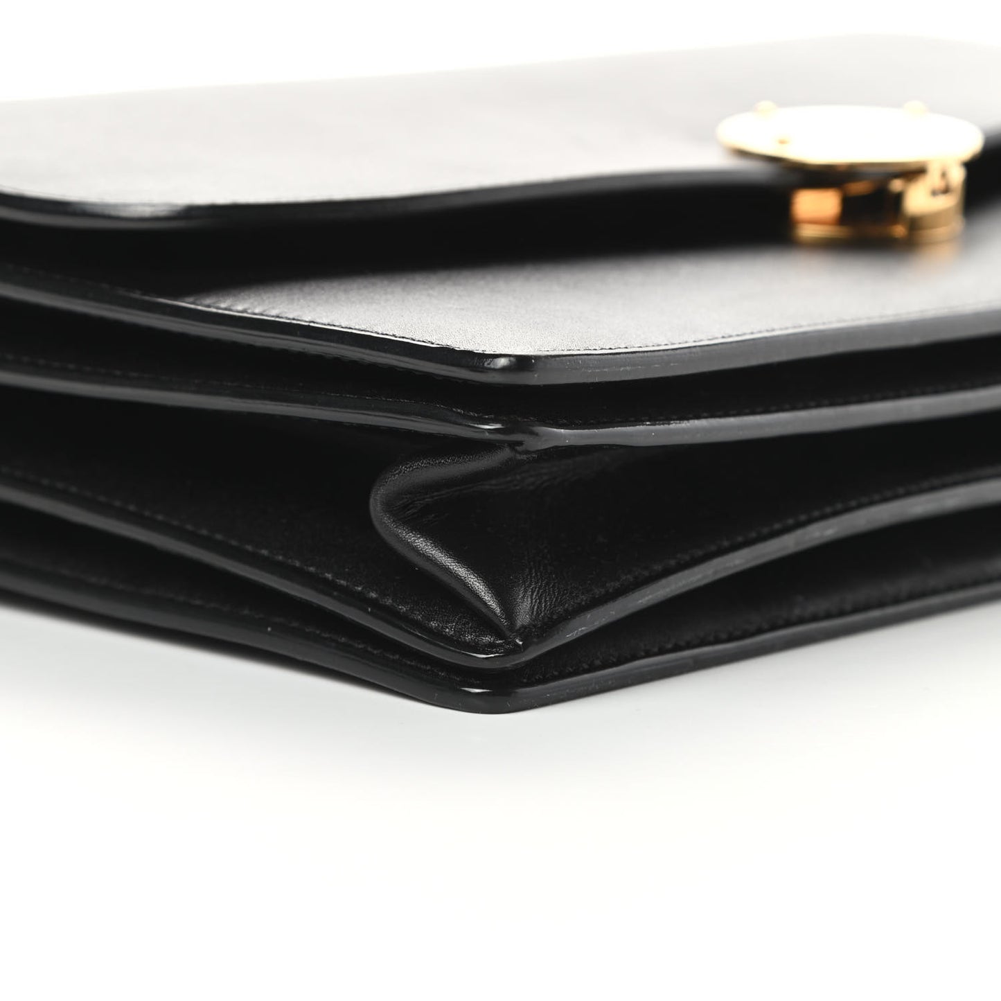 Calfskin Big Trouble Chain Bag Black