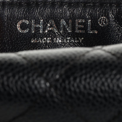 Chanel Caviar East West Flap Bag Black 8 of 9