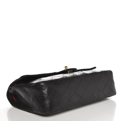 Chanel Lambskin Quilted Medium Double Flap Black 4 of 17