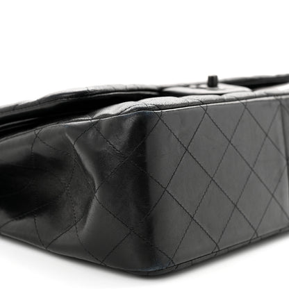 Chanel Lambskin Quilted Jumbo Double Flap So Black 9 of 14