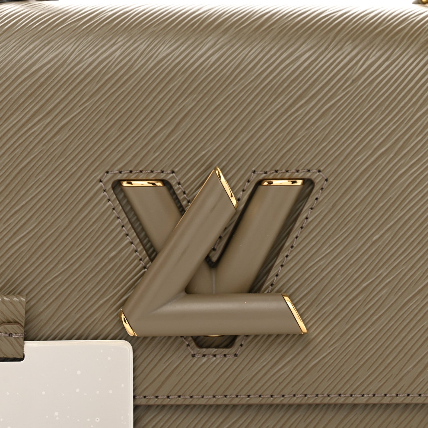 Louis Vuitton Epi Twist Shoulder Bag MM Smokey Brown 5 of 9