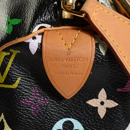 Louis Vuitton Monogram Multicolor Speedy 30 Black 6 of 7