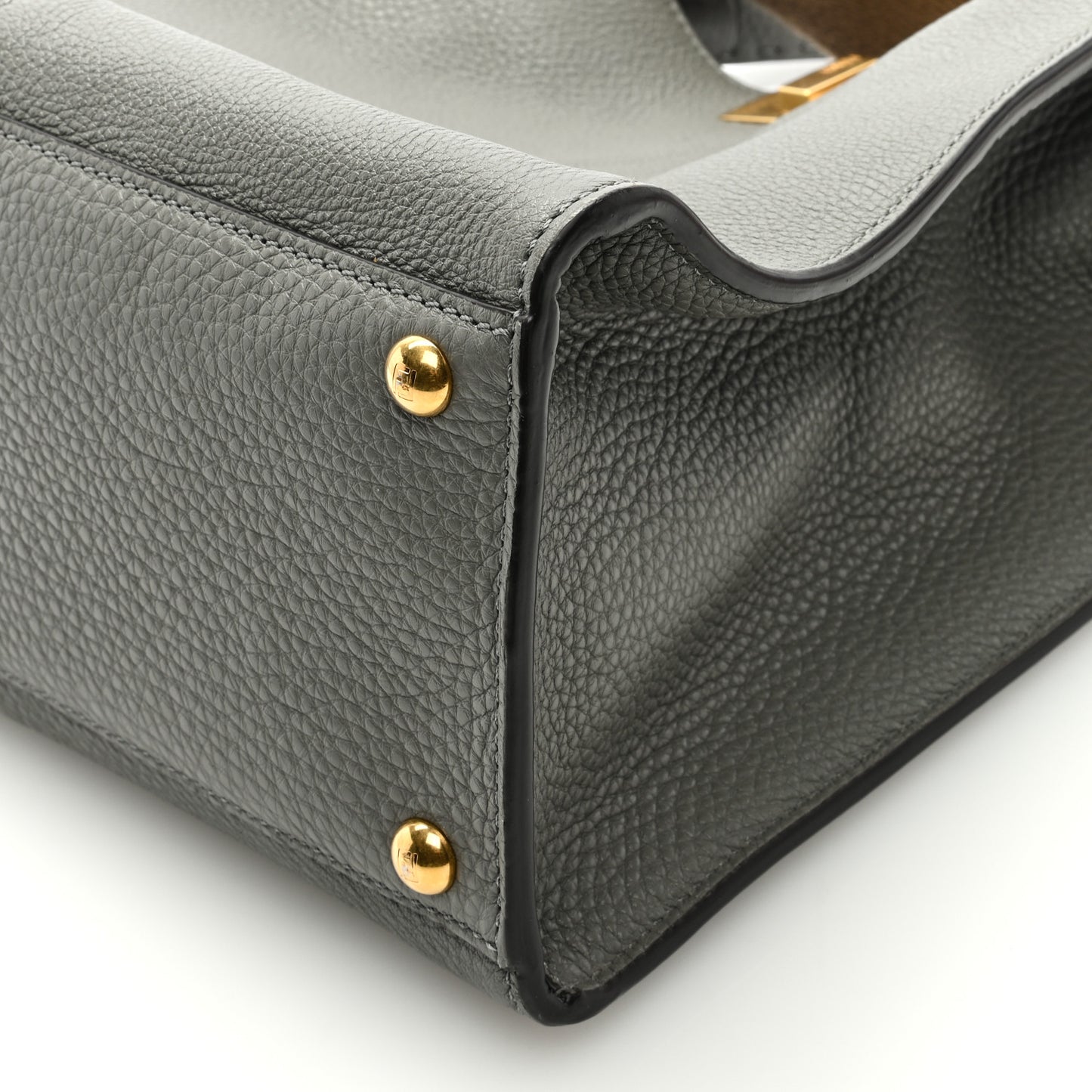 Cuoio Romano Selleria Bi-Color Medium Peekaboo X-Lite Moon Ghiaia