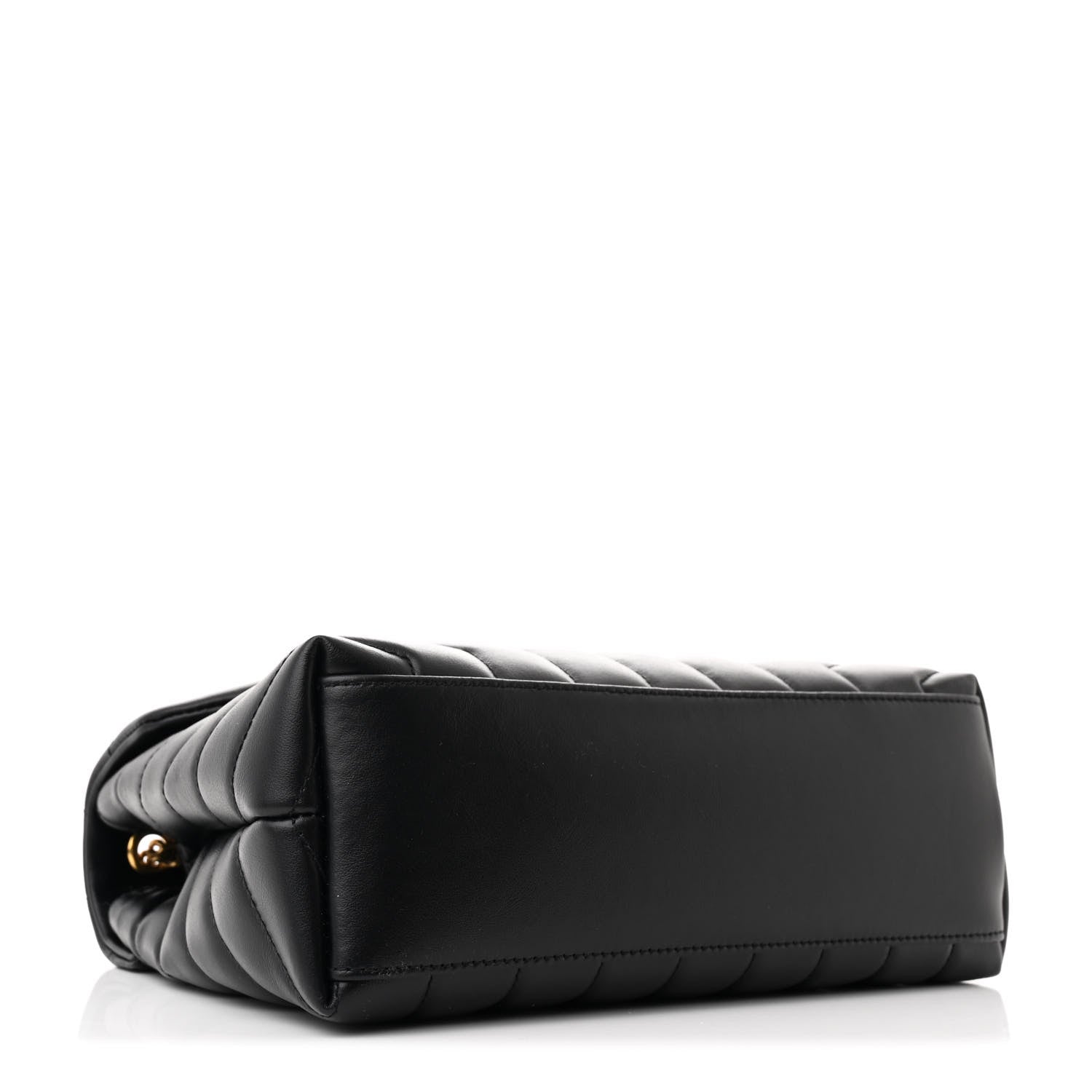 Saint Laurent Calfskin Y Quilted Monogram Small Loulou Chain Satchel Black 4 of 12