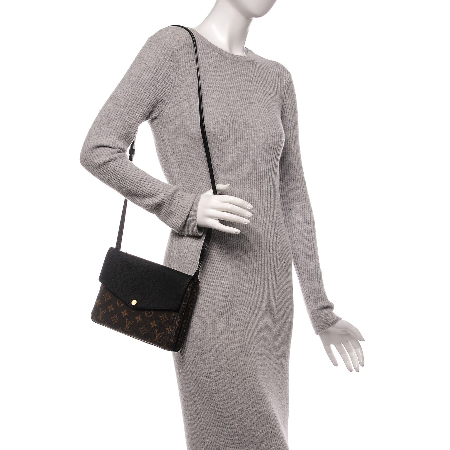 Monogram Twice Pochette Black