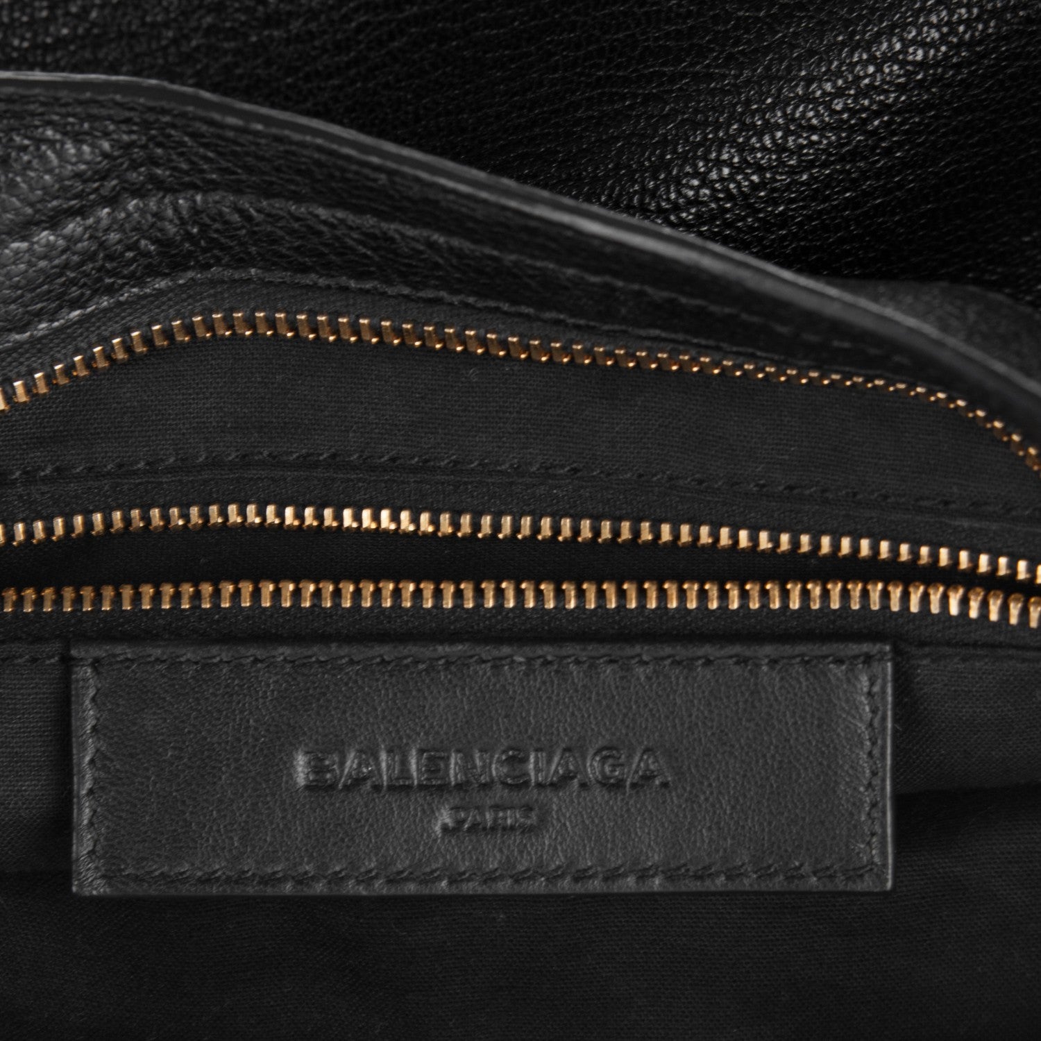 Balenciaga Chevre Gold Metallic Edge Hardware City Black 6 of 7